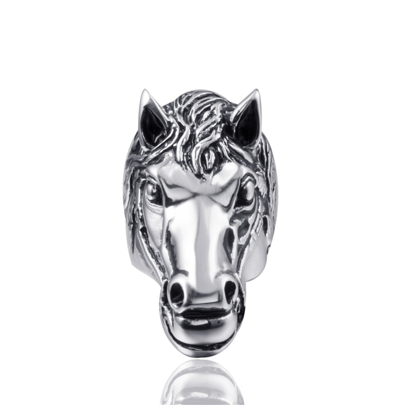 Bague Tête de cheval fabriquée par un atelier français