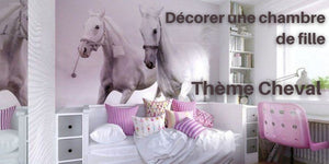 décoration chambre fille thème cheval