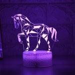 Lampe 3d cheval