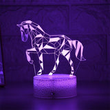 Lampe 3d cheval