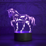 Lampe 3d cheval