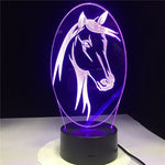 Lampe de chevet cheval fille