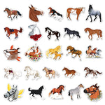 Lot de 50 stickers sur les chevaux