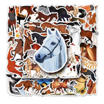 Lot de 50 stickers sur les chevaux