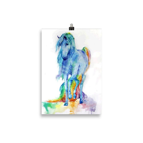 Affiche cheval couleur