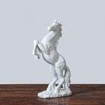 decoration statue cheval blanc