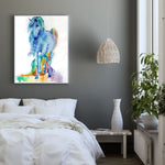 Poster cheval couleur chambre