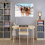 Poster chevaux de trait bureau