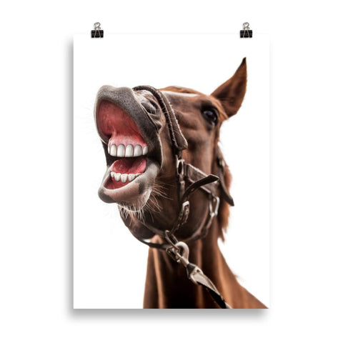 Poster cheval humoristique