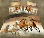 Housse de Couette Chevaux Trio Galopant