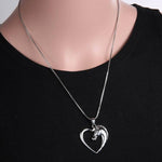 Collier Cheval Coeur Brillant