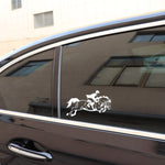 Sticker Cheval Cavalier en Saut