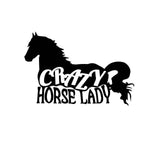 Stickers Cheval <br> Crazy Lady