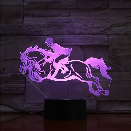 Lampe à suspendre thème chevaux