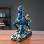 Statue Cheval Bleu