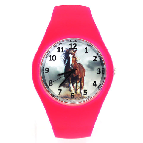 Montre Cheval en silicone Monde du Cheval