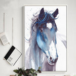 Tableau Cheval Bleu