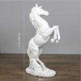 statue cheval blanc