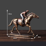 statue cheval de course galop